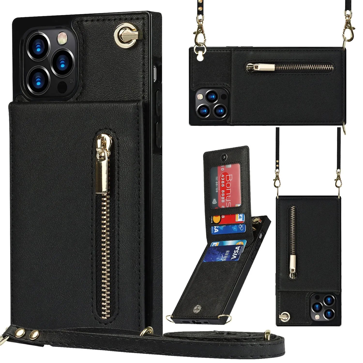 TPU and leather mobile phone case in solid colours for Samsung Galaxy and Apple iPhone models