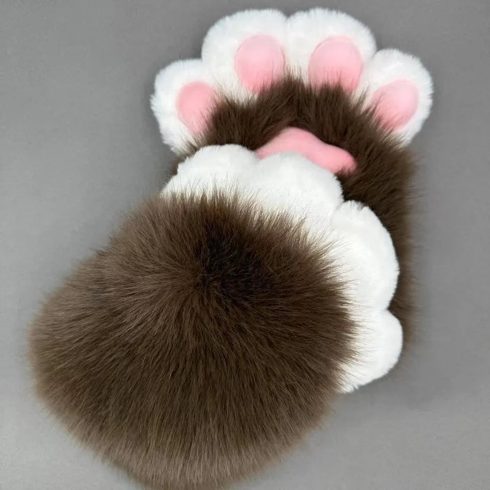 Animal claw cosplay gloves with colourful pads in free size for costume decoration