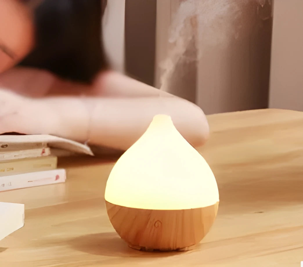 Asakusa wood grain finish 100ml aroma diffuser with USB cable