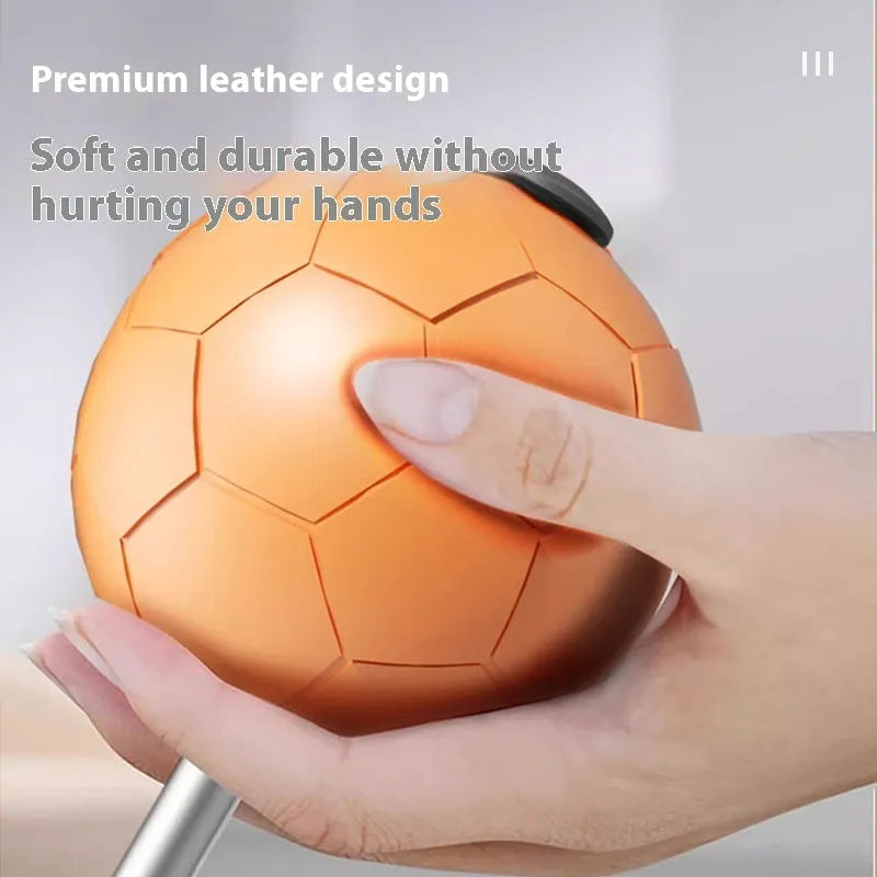 Vertical boxing reaction ball with roly-poly base in grey and orange colour options