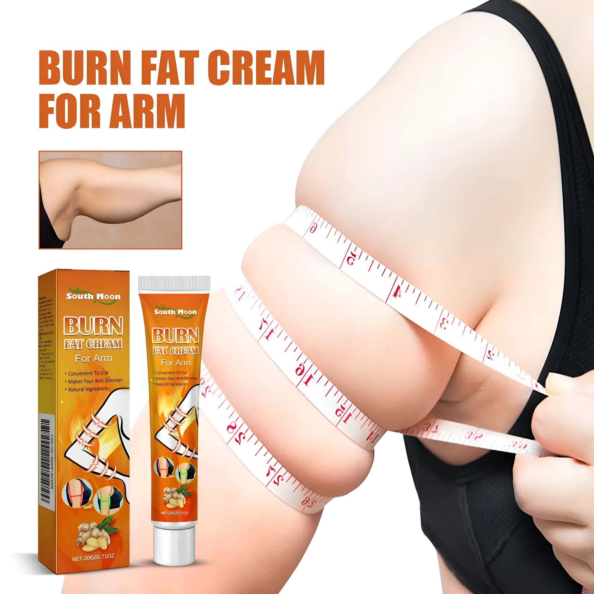 20g tube of body care cream with Sophora flavescens, Baibu, medlar, peppermint oil and ginger ingredients