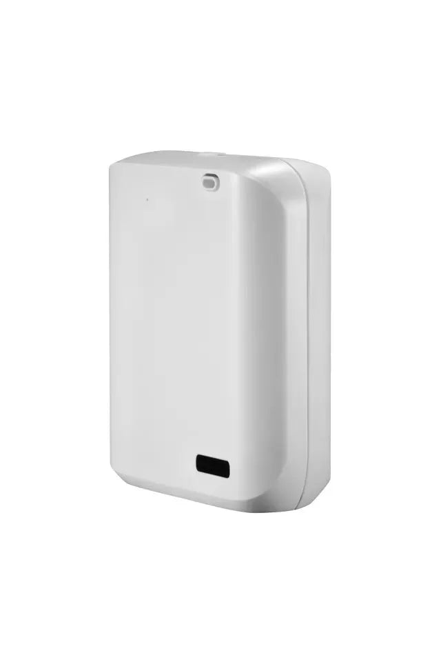 White and black smart HVAC wall mount aroma diffuser with 150ml capacity and app control interface