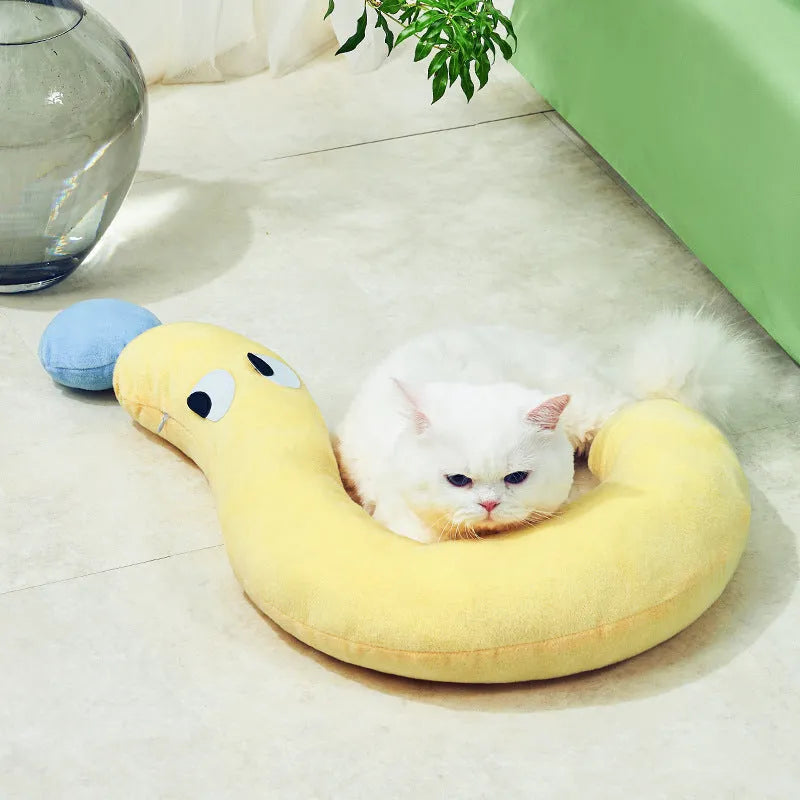 62x39cm blue and yellow pet pillow for cats and dogs