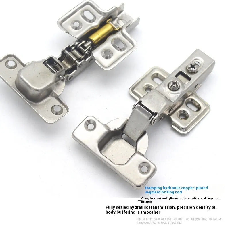 761 cold rolled steel hydraulic cabinet hinge with nickel plating and damping mechanism