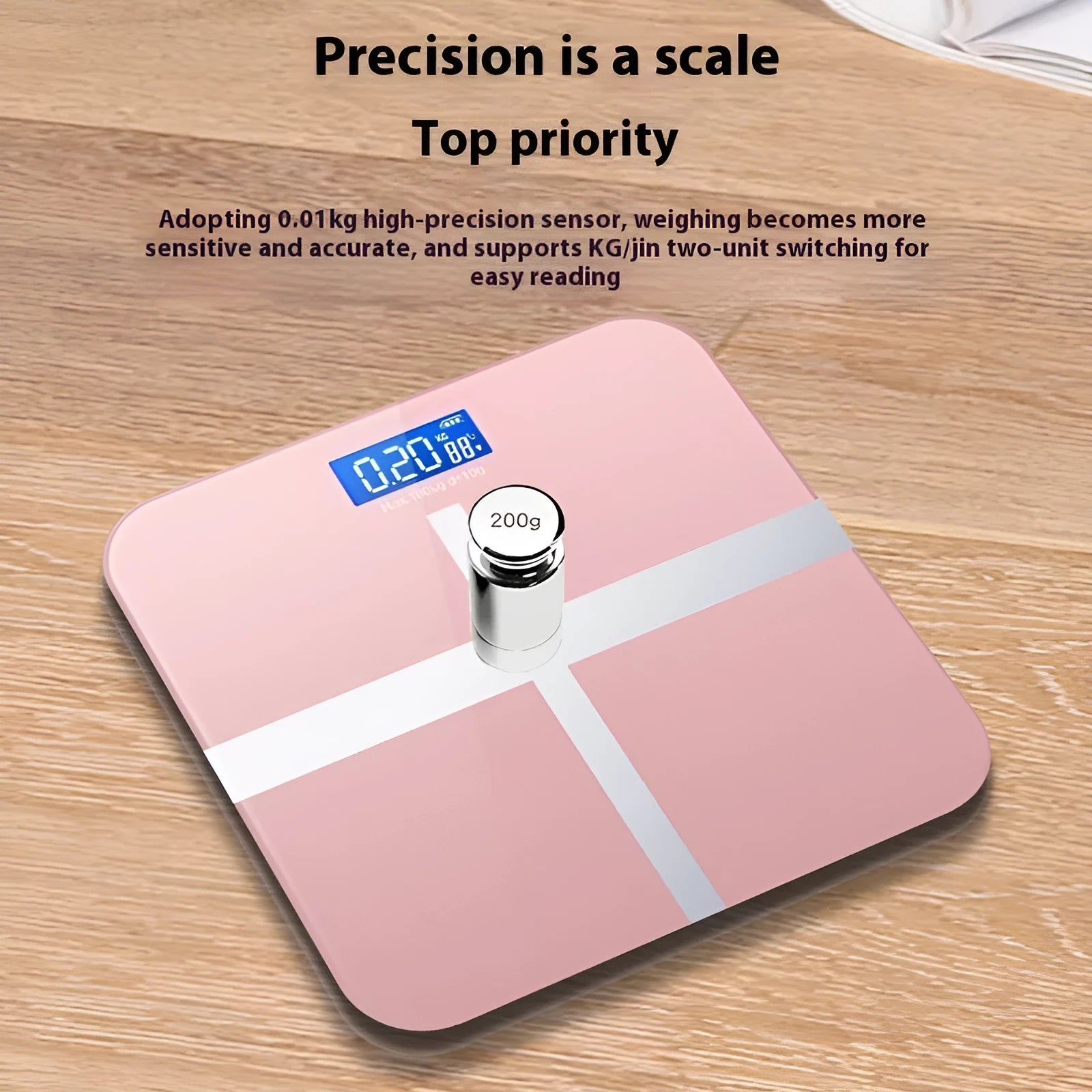 Digital bathroom weighing scale in various colours including Cross Ice Crystal White and Piano Black models