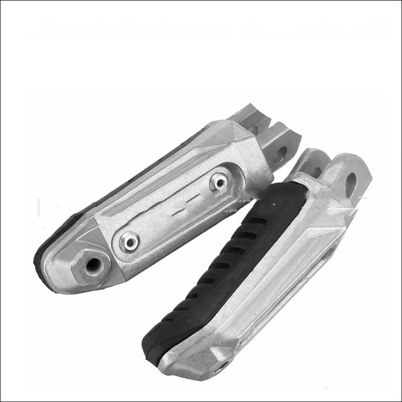 Black aluminium alloy motorcycle footpegs set for Suzuki Hayabusa and V-Strom models