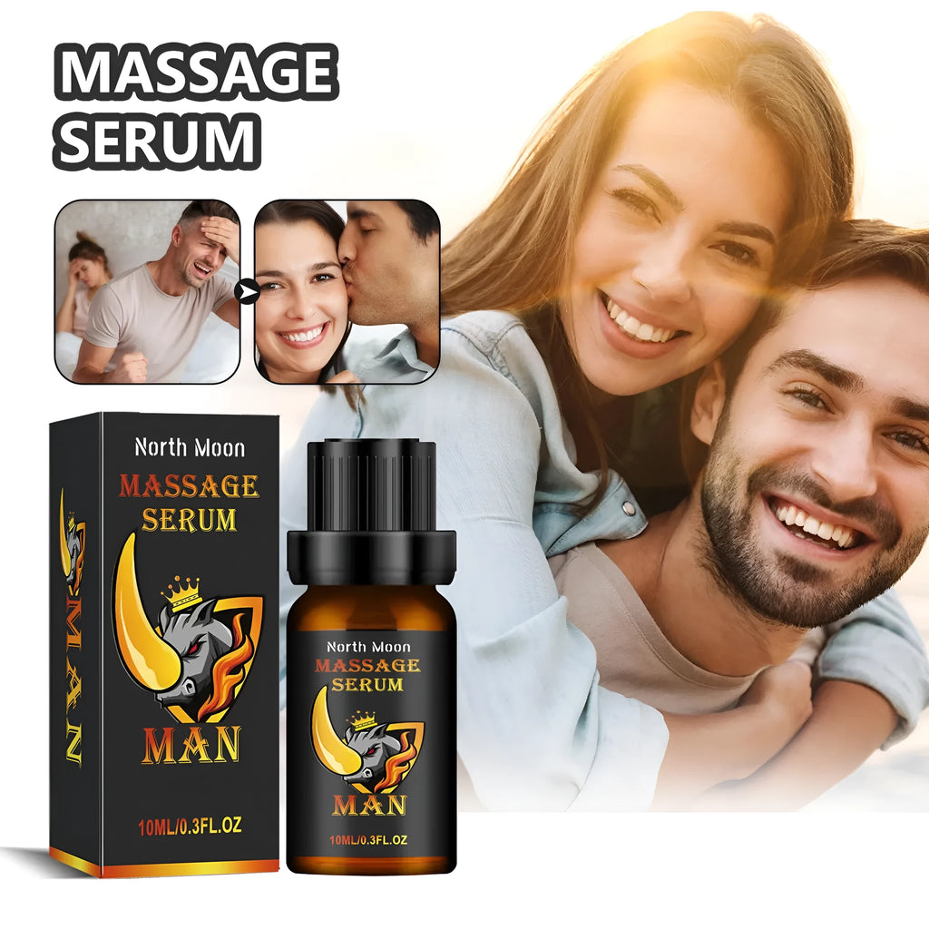 10ml bottle of men's endurance and vitality essential oil for external body massage