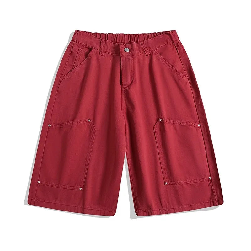 Casual wide-leg cropped workwear pants in micro-elastic fabric available in three colours