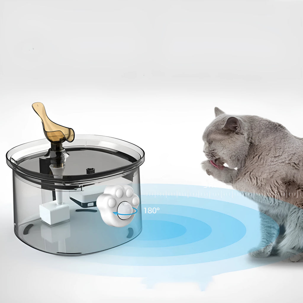 White infrared sensor induction control head for pet water dispenser, USB, approx 3m range