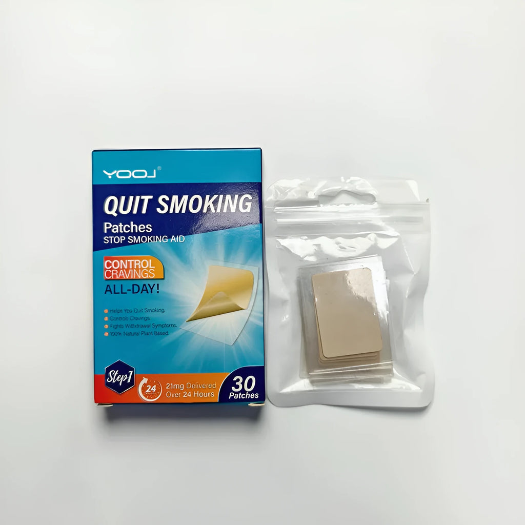 Box of 30 plant extract nicotine patches for smoking cessation