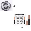 Magnetic eyelashes eyeliner kit with no glue, reusable hand made silk false lashes and tweezers