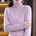 Women's slim fit knitted bottoming shirt in core-spun yarn available in eight different colours