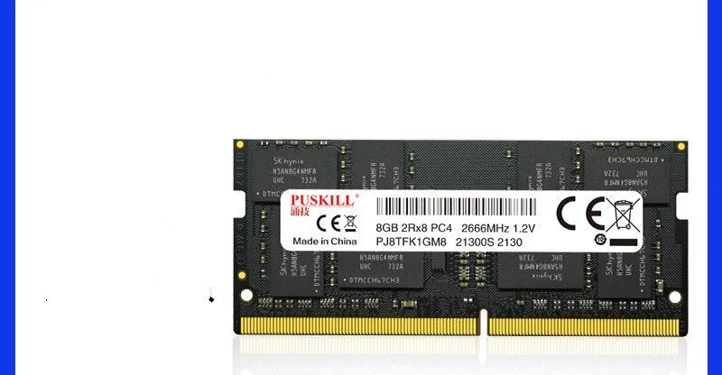DDR4 notebook memory bar with 260-pin connector for laptop upgrades in various capacities