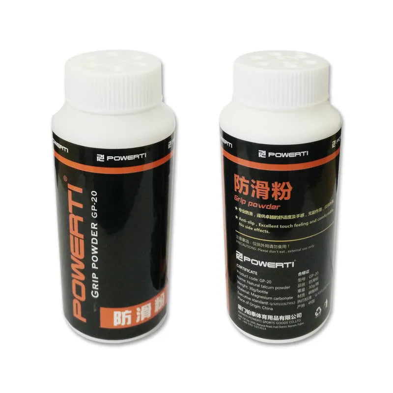 White container of magnesium carbonate sports anti-slip powder for badminton tennis weightlifting grip