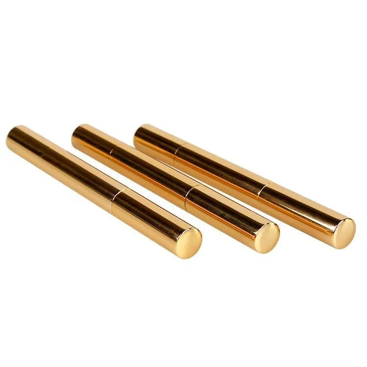 Toothbrush cleaning and whitening pen with gold aluminium case or plastic options