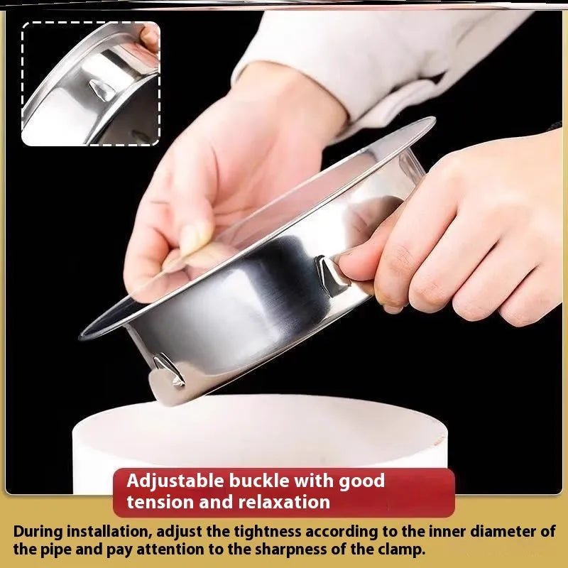 Stainless steel inlay deodorant floor drain cover for bathroom or kitchen installation