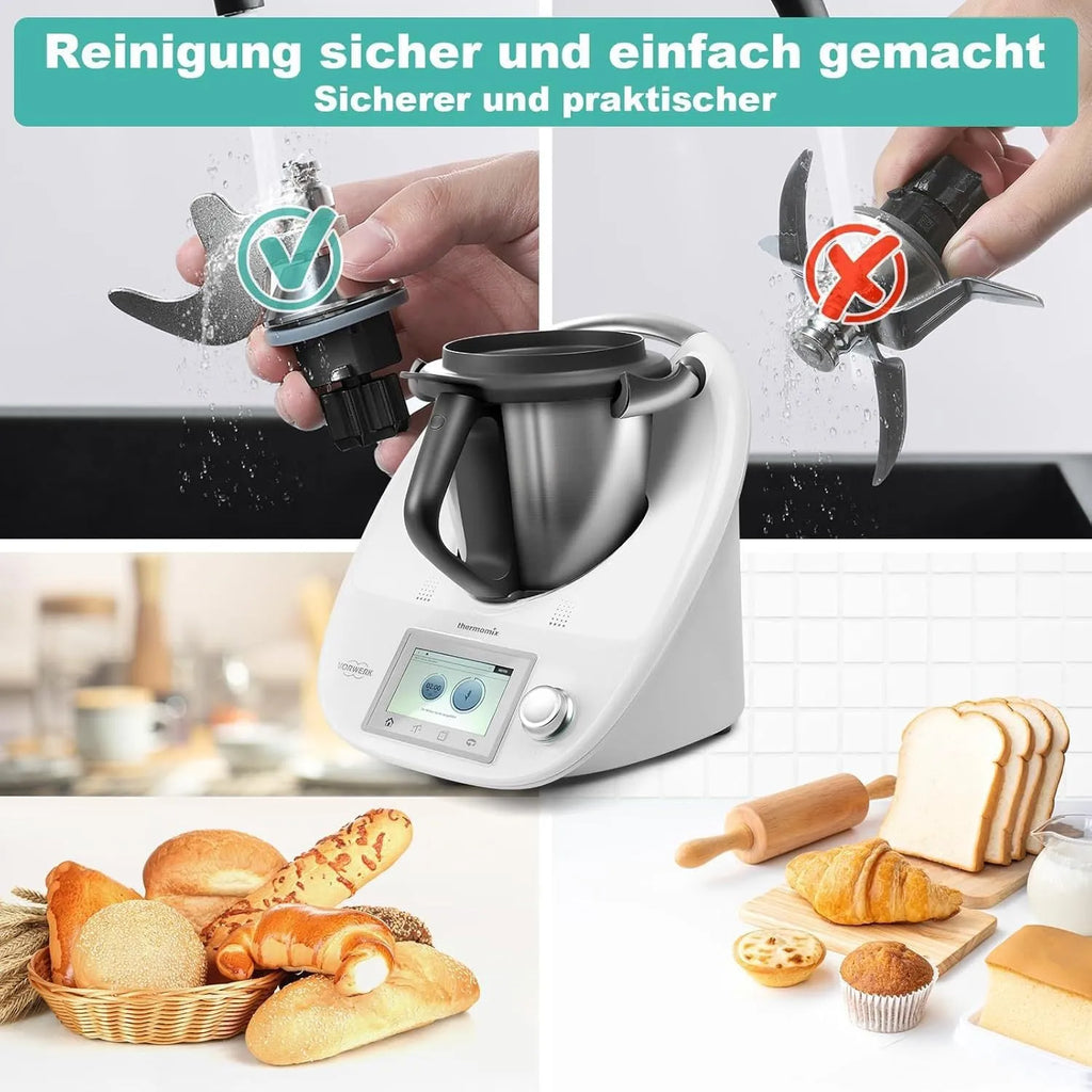 Ceramic dough knife for Thermomix TM6 and TM5 cooking machines