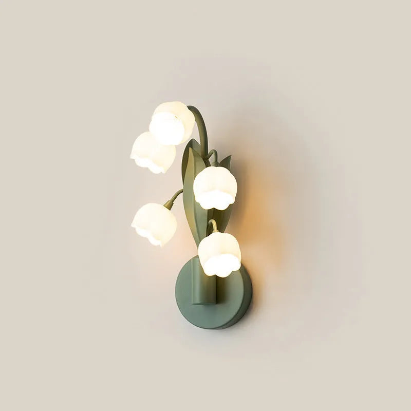 French pastoral style wall lamp with minimalist design and adjustable tricolour light