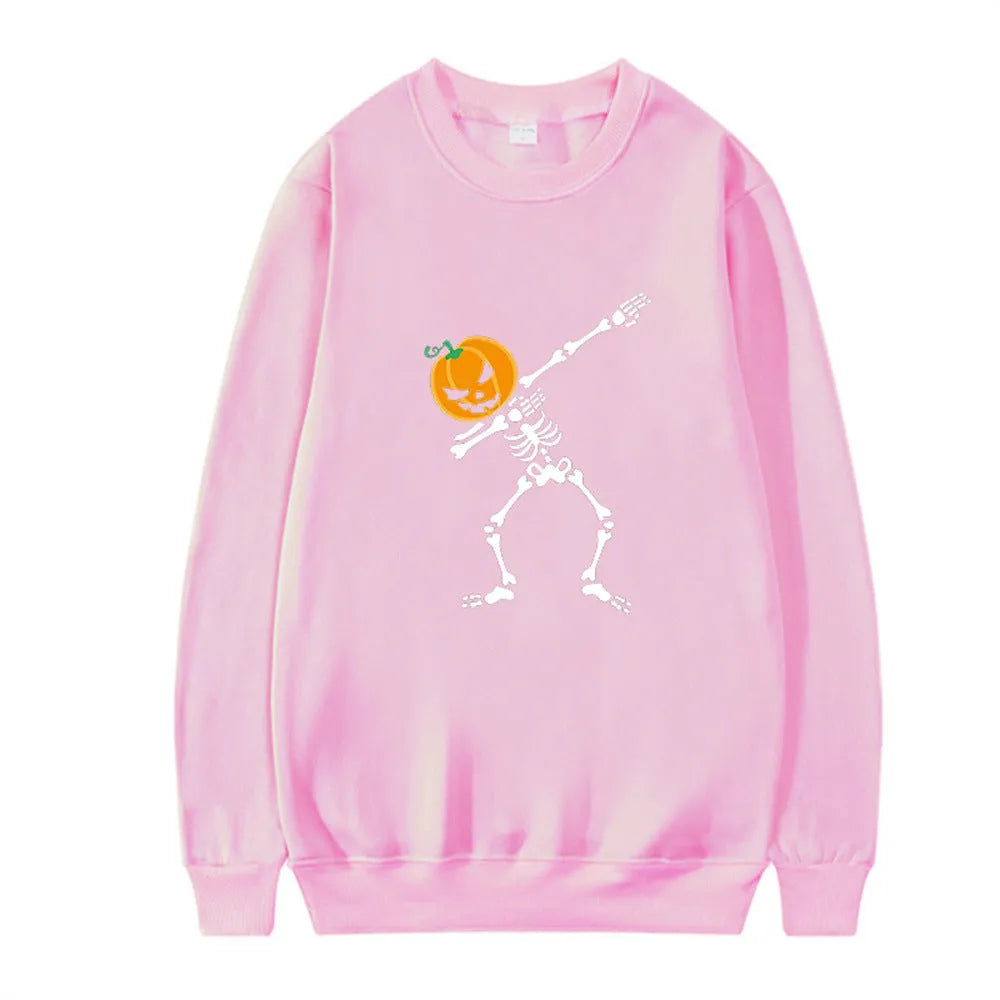 Women's cotton printed crew neck long sleeve top in multiple colours for autumn winter wear