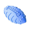 Light green thickened rubber rugby ball dog toy for interactive play and teeth cleaning