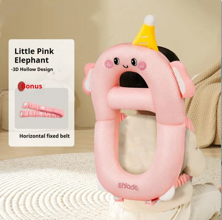 Cartoon baby anti-collision pillow in Little Dinosaur design for toddler fall protection.