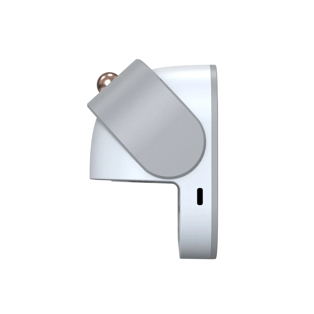 White wall-mounted toothbrush steriliser with UV disinfection and USB charging port