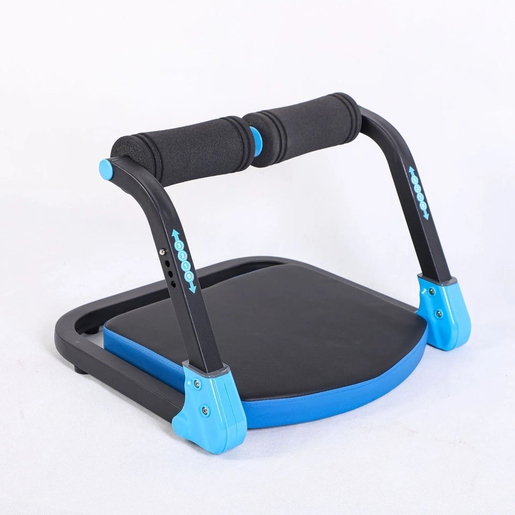 A red household mini multifunctional abdominal fitness device for core workouts.