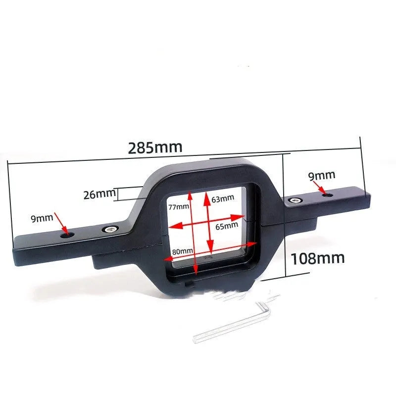 Black aluminium alloy LED reversing light mounting bracket for Jeep Wrangler