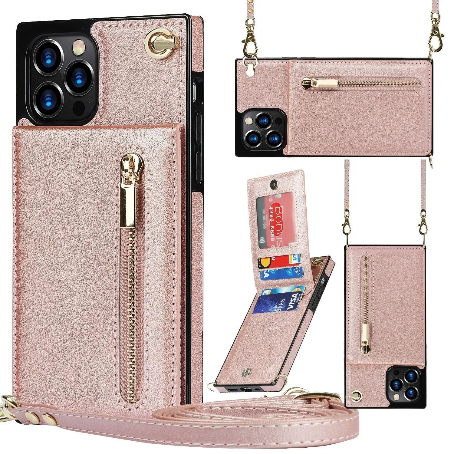 TPU and leather mobile phone case in solid colours for Samsung Galaxy and Apple iPhone models