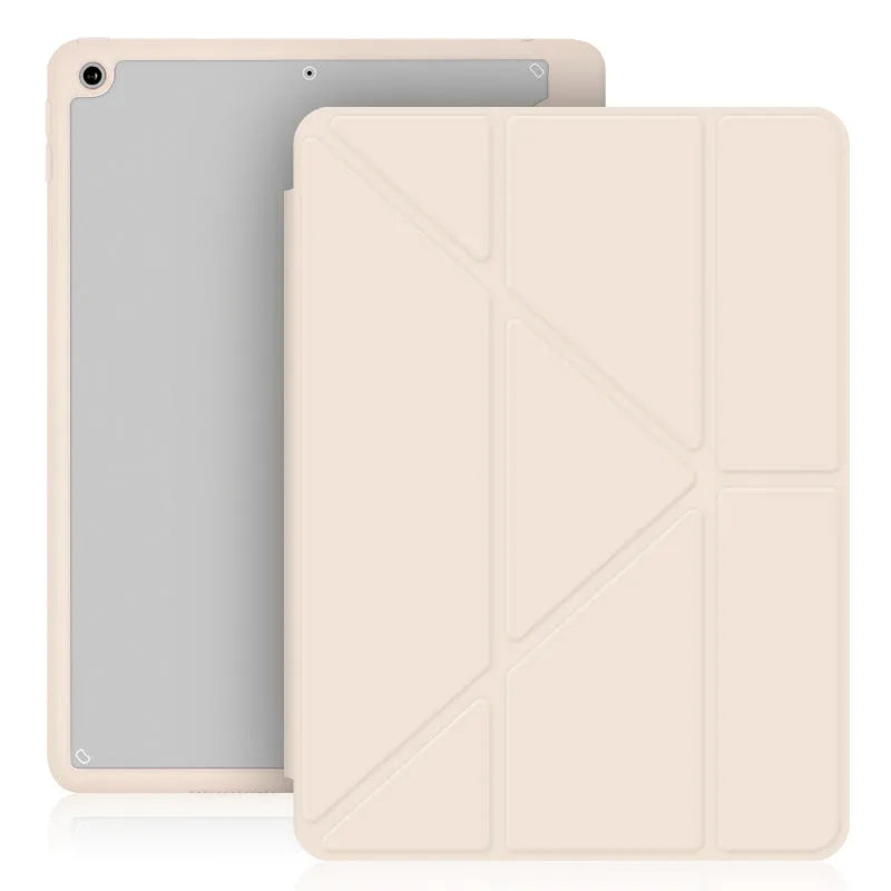 Acrylic Y-folding tablet case with pen slot in multiple colour options for Apple iPad