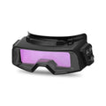 Black automatic darkening welding mask with adjustable shade control for arc welding protection