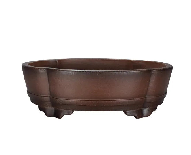 Classical purple clay flower pot for bonsai and green plants 50x39x16 cm dimensions