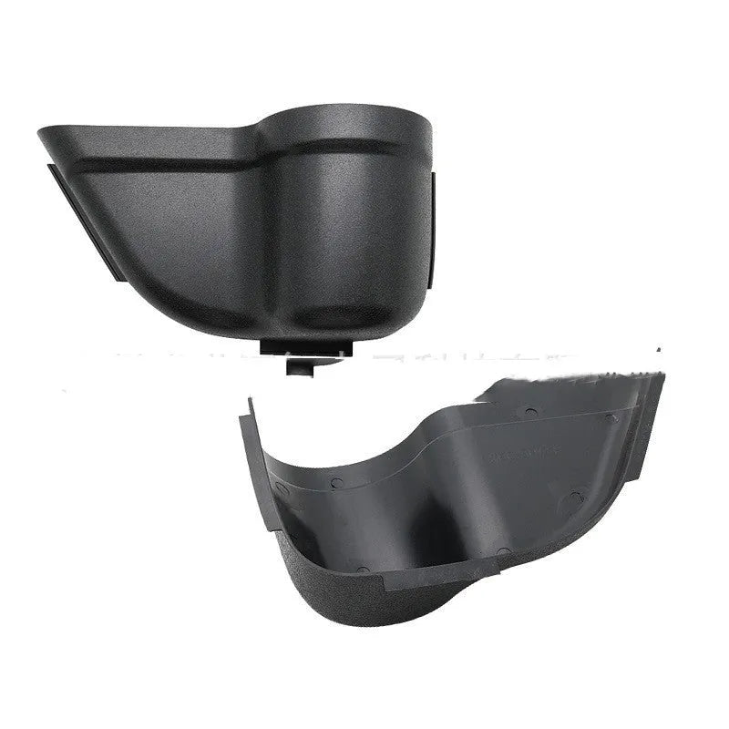 Black ABS door storage box for Jeep Wrangler JK and JL models mounted on interior door panel