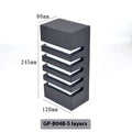 Minimalist silver aluminium alloy outdoor wall lamp with IP55 rating