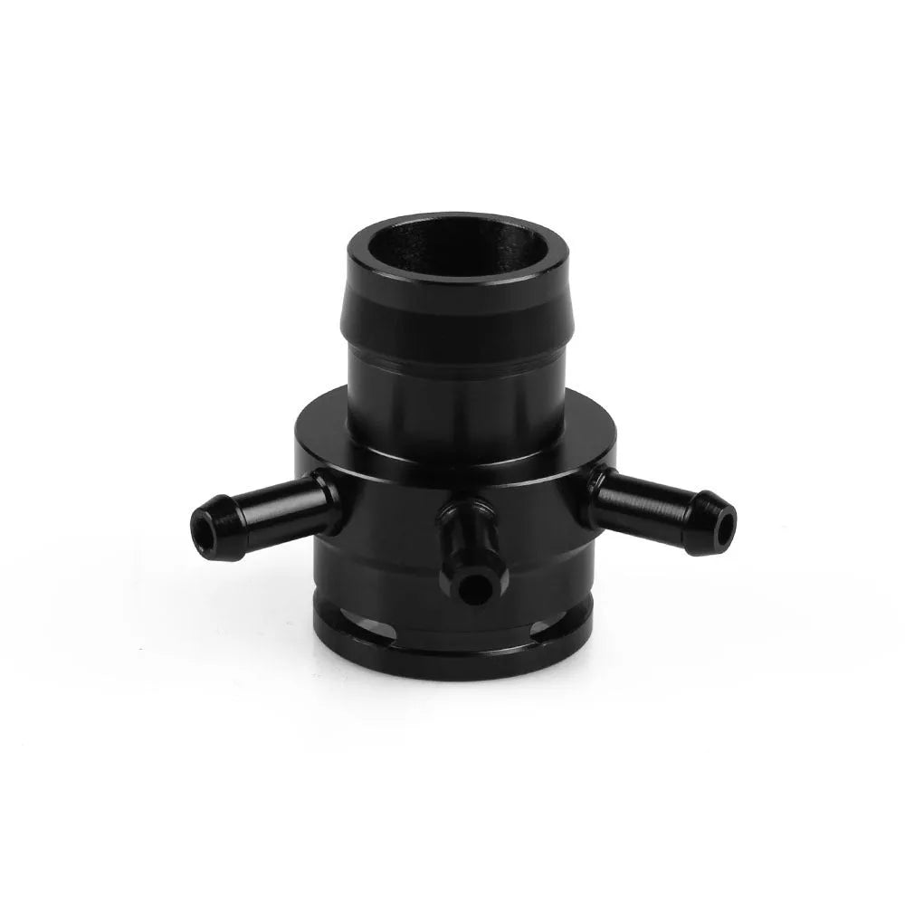 Black and titanium vacuum adapter tee for second generation engine systems with aluminium construction
