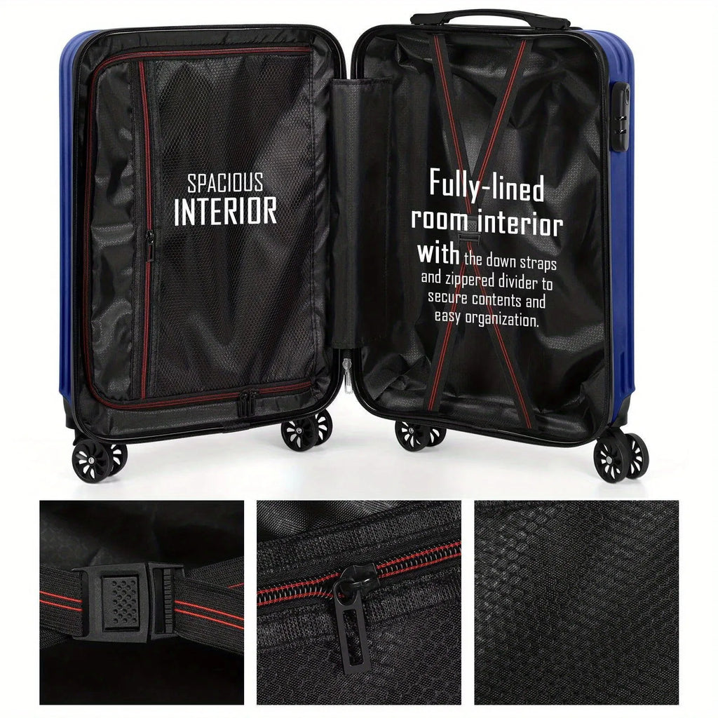 Aluminium alloy luggage travel set with 14 inch and 20 inch trunks for male travellers