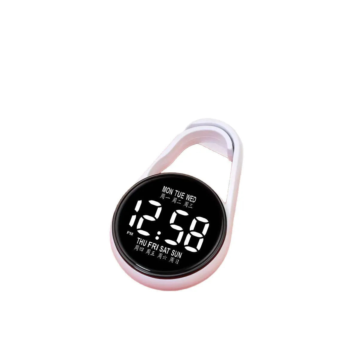 LED digital watch with luminous display and plastic strap in various colour options