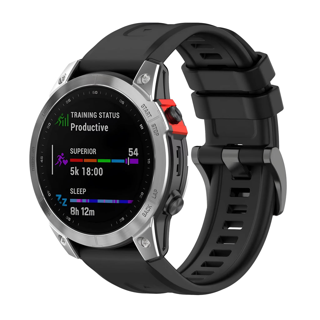 Jiaming Fenix 7 compatible silicone quick release watchband in multiple colour options