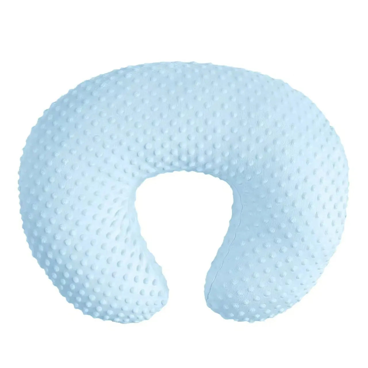 Multifunctional nursing pillow in pink, yellow, grey, or light blue colours for feeding support.