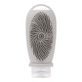Silicone bath brush storage bottle in 100ml capacity showing colour options