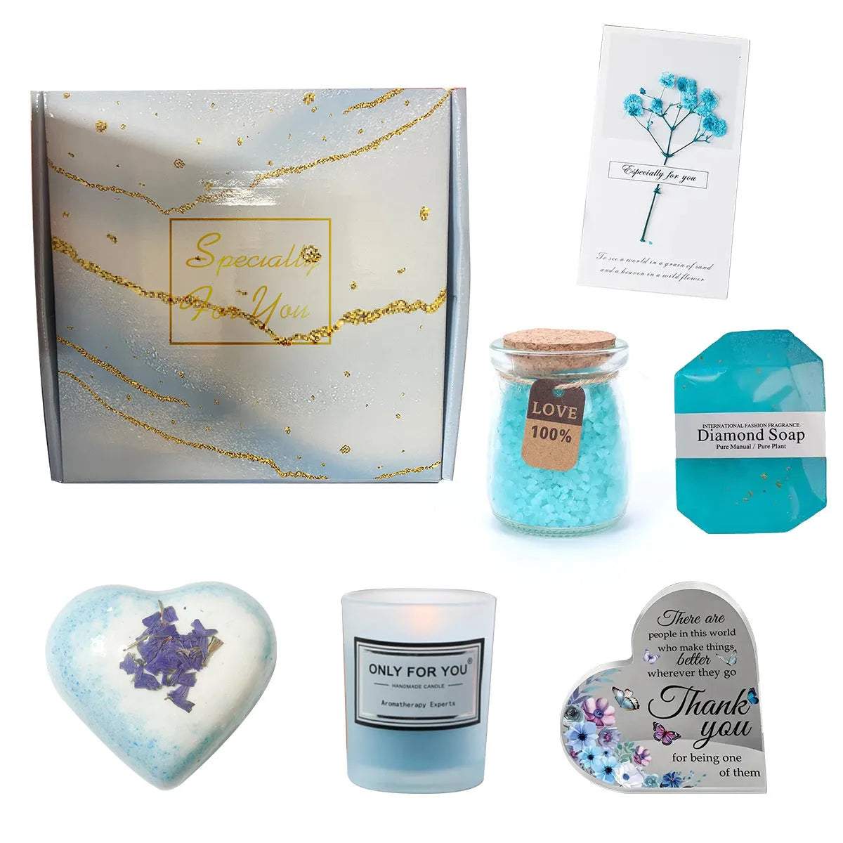 Soy wax aromatherapy candle gift set in modern box with multiple colour options