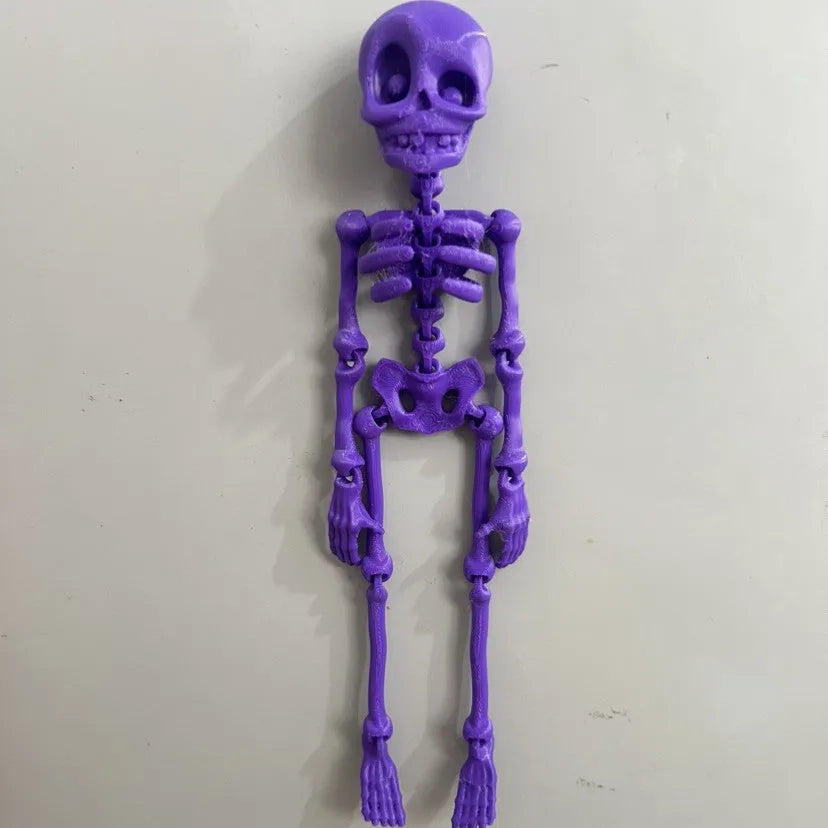3D printed skull refrigerator magnet in modern art style measuring 18cm high