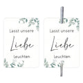 50-piece set of white card fireworks design labels for wedding and celebration table decorations