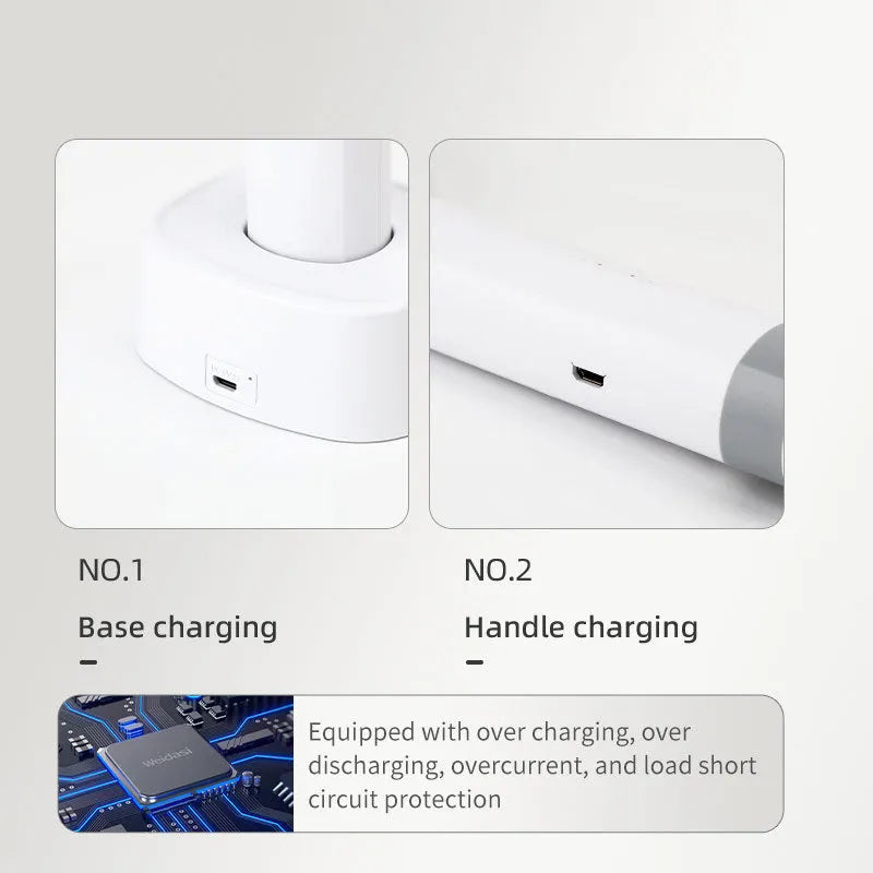 Rechargeable electric mosquito swatter with ABS plastic shell in hand.