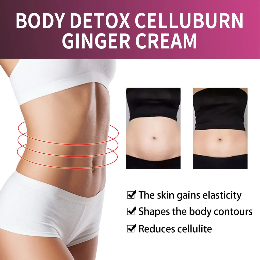 15g tube of ginger body thigh slimming shaping tightening cream with olive oil and hyaluronic acid