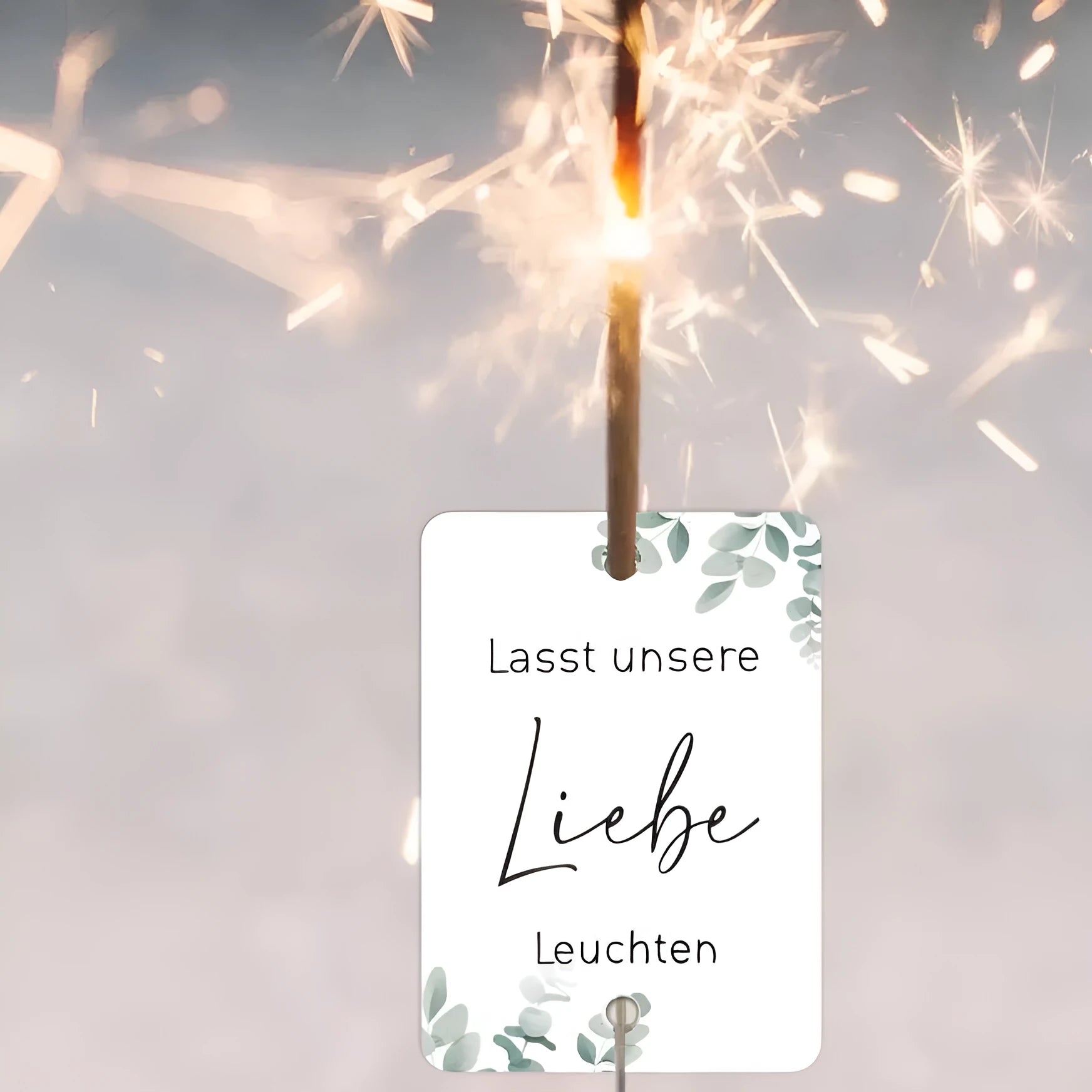 50-piece set of white card fireworks design labels for wedding and celebration table decorations