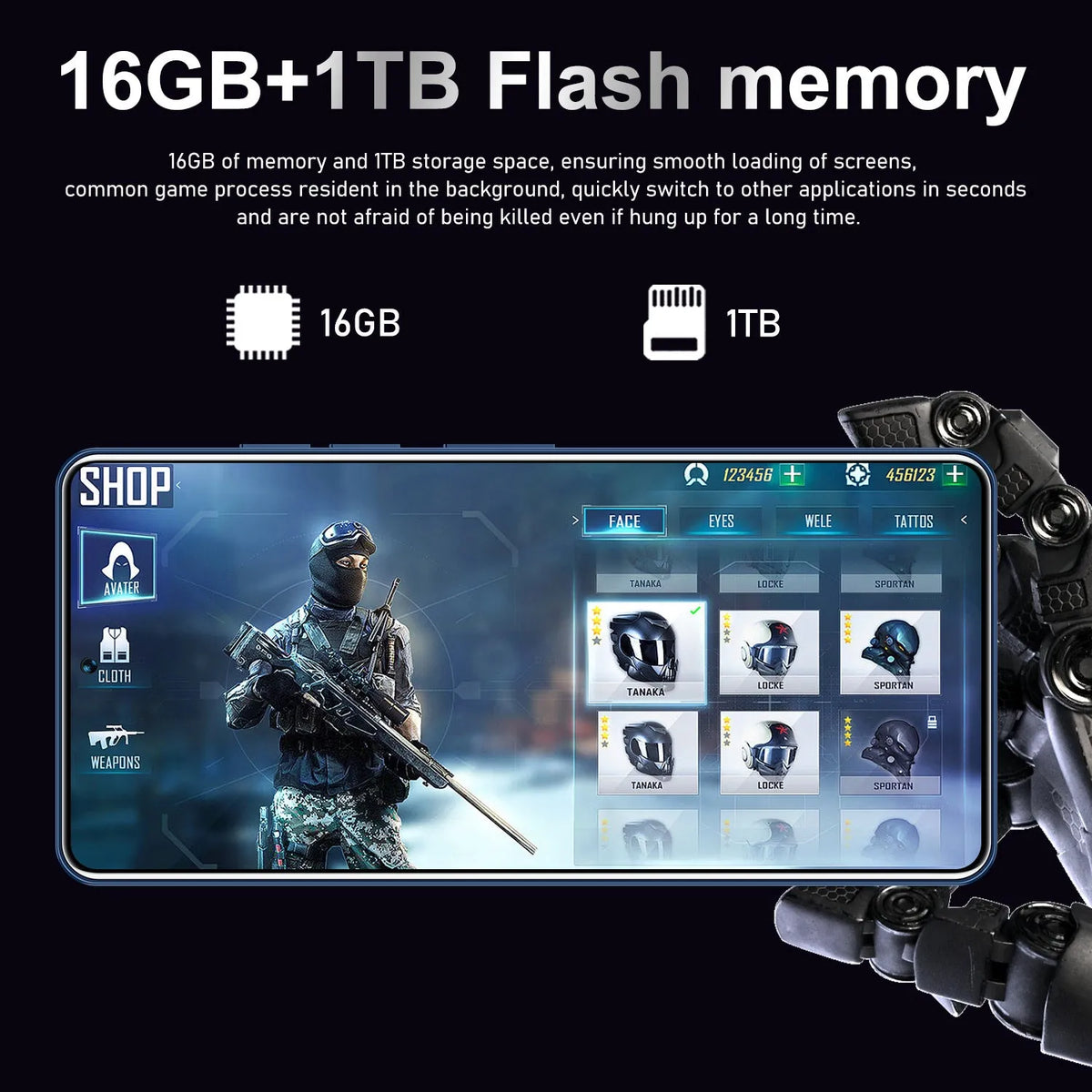 GT10 Pro Android smartphone in Blue or Silver colour with straight plate design showing display