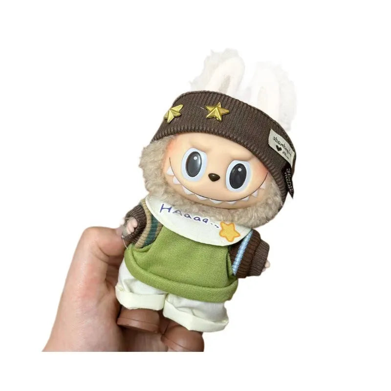 LBB series plastic doll costume for 17 cm vinyl figurines on a display model