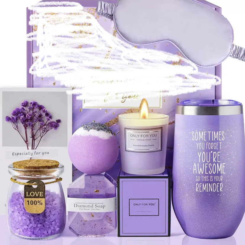Soy wax aromatherapy candle gift set in modern box with multiple colour options