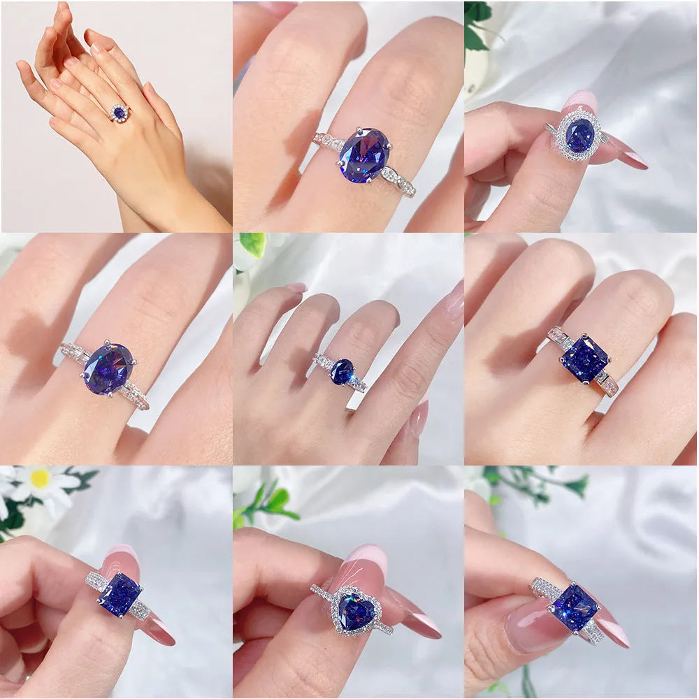 925 Sterling Silver heart ring with Ice Flower cut Tan Sang colour zircon stone.